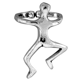 Sterling Silver Man Cuff Earring by 