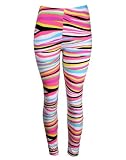 Pastel Zebra Stripe Leggings