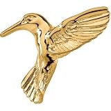 14K Yellow Gold Hummingbird Brooch