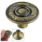 Amico Cabinet Door Antique Style Round Bronze Tone Metal Pull Handle Knob