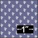 French Thistle Blue Dollhouse Miniature Wallpaper