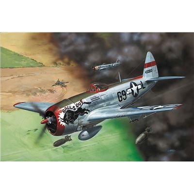 Revell Modellbausatz 04155 - P-47D-30 Thunderbolt im Mastab 1:72