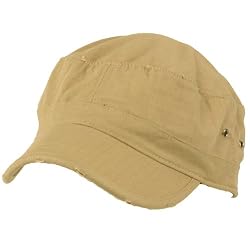San Diego Frayed GI Castro Fidel Cadet Hat Cap Khaki M