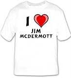I Love Jim McDermott T-shirt Large White