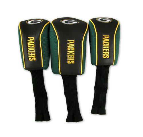 Green Bay Packers 3 Pack Mesh Longneck Headcover Set