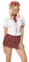 FREE SHIPPING - Miss Detention - Women's Sexy Schoolgirl Costume Lingerie Outfit by 3WISHES.COM