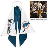 MIAMI DOLPHINS PONYTAIL HOLDER HAIR TIE RIBBON