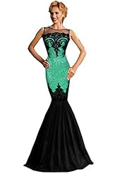 Mermaid Applique Sequined Evening Dress/Party Dress 