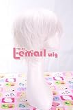 30cm Sakata Gintoki Gintama Short Straight Sliver White Party Wig Rw35