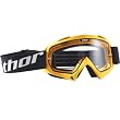 Thor MX Enemy Solid Adult Motocross Motorcycle Goggles w/ Free B&F Heart Sticker Bundle - White