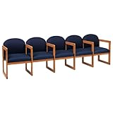 IMAGE OF Fabric Five Seater with Center Arms