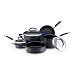 Rachael Ray Hard Anodized 8-Piece Cookware Set, Blue