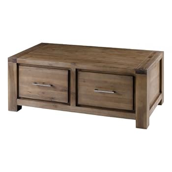 Table basse acacia 2 tiroirs Utah Inwood