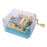 Laxury Plastic Music Box with Elfen Lied (Lilium)tune (Item No. Sy002, Blue Base,gold-plating Movement,set of 1)