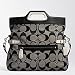 AUTHENTIC COACH BONNIE SIGNATURE FOLDOVER CONVERTIBLE SHOULDER/BUSINESS TOTE 13386 (BW/BW)