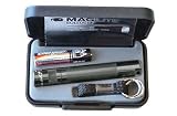 New Maglite MG-K3A942 SOLITAIRE BOX PEWTER Flashlight Water and Shock Resistant 200 Peak Beam