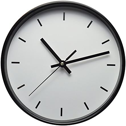 MISUE Silent Wall Clock Natural Wood 10-inches Wood Frame NO-Ticking Decorative Sweeping Vintage Wooden Clocks