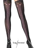 Produkt-Bild: Leg Avenue - Stay-Up Lycra-Str&uuml;mpfe, Spitzenabschluss - 9550