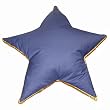 Royal Blue Star Beanbag Floor Pillow By Elite Furniture
