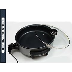Profi-Party Pizzapfanne mit Vollglassdeckel 42/9cm