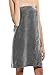 Spa Wrap Terry Cotton Ladies Cover Up Made in USA, Silver, One Size