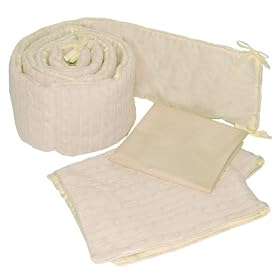 Tadpoles Basics 3 Piece Cable Knit PortaCrib Set - Natural