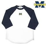 Antigua Michigan Wolverines Youth Embroidered Raglan T-Shirt