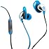 JLab JBuds EPIC-BLUGRY-BOX Earbuds with Massive 13mm C3 Drivers, Easy-to-Use Track Control, Customizable Cush Fins & GUARANTEED FOR LIFE - Blue/Gray