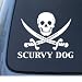 SCURVY DOG - Car, Truck, Notebook, Vinyl Decal Sticker #1297 | Vinyl Color: White