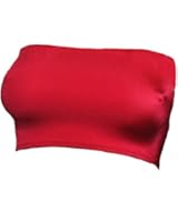 B29 Red Lycra "Fantasy Store" Branded Boob Tube Mini Bra Top No Support