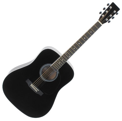 Classic Cantabile WS-60DC Western Series Gitarre Set schwarz Preisvergleich