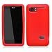 PREMIUM RUBBER RED SOFT GEL Phone Cover Sleeve Silicone SKIN Protector Case for HTC HOLIDAY / VIVID (AT&T) ACCESSORY - SOGA WIRELESS [SWD42]