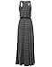 Awesome21 Women's Stripe Sleeveless Tank Racerback Long Maxi Dresses