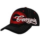 Georgia Hats : Zephyr Georgia Black Sentinel Flex Fit Hat