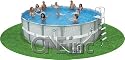 Intex 18' x 52" Ultra Frame Metal Pool