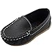 DADAWEN Boy's Girl's Slip-on Loafers Oxford Shoes Black US Size 9.5 M Toddler