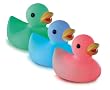LED Leucht Badeente Bade Ente Glow Duck mit schimmerndem Farbwechselspiel wasserdich Batterien austauschbar