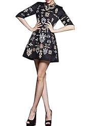 Plus Size Sexy A-line Spring Summer Polyester General Print Wedding Dress/Maxi Dress 