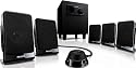 Philips SPA 2602 5.1 Multimedia Lautsprechersystem (70 Watt PMPO) silber/schwarz