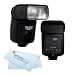 VIVITAR DEDICATED E-TTL SPEEDLIGHT BOUNCE ZOOM SWIVEL FLASH FOR CANON POWERSHOT G7 G9 G10 G11 G12 A640 A650 S5 IS S3 IS SX20 IS SX20 SX1 IS SX Includes Flash Diffuser + Free Mini Tripod + BP MicroFiber Cleaning Cloth