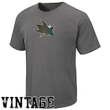 Majestic San Jose Sharks Heather Charcoal Big Time Play Vintage T-shirt