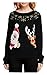 v28 Ugly Christmas Sweater for Women Reindeer Funny Merry Knit Sweaters Cardigan