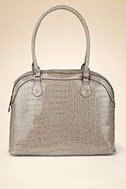 Crocodile Skin Print Bugatti Bag