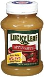 Lucky Leaf Applesauce with Strawberry, No Sugar Added (4-ounce), 6-Count Cups (Pack of 12)