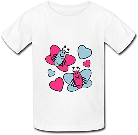 Jiaso Kids Boys And Girls Butterfly Heart Tshirt Medium
