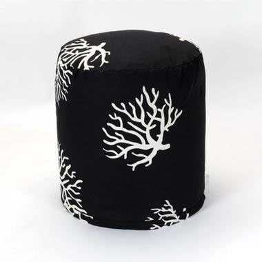 Black Coral Small Pouf