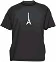 Eiffel Tower Logo Men's tee Shirt in 12 colors Small thru 6XL