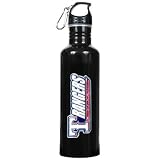 Texas Rangers MLB 26oz Black Stainless Steel Water Bottle