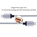 Sundix 2 Pack 6FT Tangle Free Long Nylon Braided Lightning Cable 8 Pin USB Charging Cord with Aluminum Connector for iPhone 6/6s/6 plus/6s plus, 5c/5s/5, iPad Air/Mini,iPod Nano/Touch,iPhone SE(white)