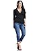 LookbookStore Women's Plus Size Crossover Faux Wrap Ruched Pullover Blouse Shirt